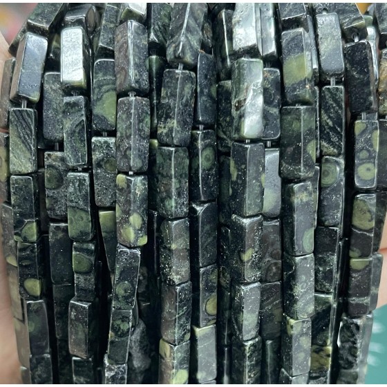 No_2491_Natural New Kambaba Jasper Rectangle_4*13mm_(Sold Per Strand)