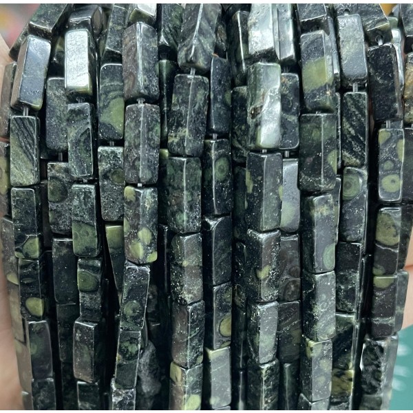 No_2491_Natural New Kambaba Jasper Rectangle_4*13mm_(Sold Per Strand)