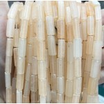 No_2505_Natural Cream Yellow Jade Rectangle_4*13mm_(Sold Per Strand)