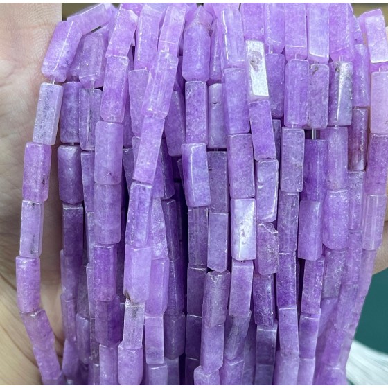 No_2511_Enhanced Lavender Purple Chalcedony Rectangle_4*13mm_(Sold Per Strand)
