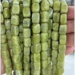 No_2596_Natural Southern Jade Rectangle Nugget Beads_8*12mm_(Sold Per Strand)