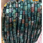 No_2640_Natural Indian Agate Cylinder_5*8mm_(Sold Per Strand)