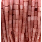 No_2656_Enhanced Pink Chalcedony Cylinder_5*8mm_(Sold Per Strand)