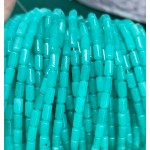 No_2677_Imitated Amazonite Chalcedony Cylinder_4*8mm_(Sold Per Strand)