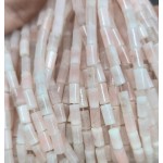 No_2687_Enhanced Light Pink Gradient Chalcedony Cylinder_4*8mm_(Sold Per Strand)