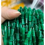 No_2691_Enhanced Dry Green Chalcedony Cylinder_4*8mm_(Sold Per Strand)