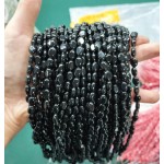 No_305_Natural Obsidian Oval Beads_6*8mm_(Sold Per Strand)