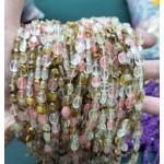 No_319_Synthetic  Watermelon Crystal Egg Shaped Bead_6*8mm_(Sold Per Strand)