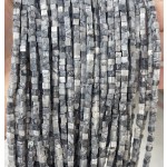 No_368_Natural Picture Jasper Cube Beads_3mm_(Sold Per Strand)
