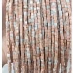 No_377_Synthetic Pink Imperial Jasper Cube Beads_3mm_(Sold Per Strand)