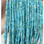 No_386_Synthetic Lake Blue Imperial Jasper Cube Beads_3mm_(Sold Per Strand)