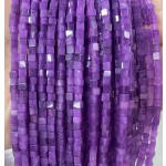 No_390_Enhanced Purple Chalcedony Cube Beads_3mm_(Sold Per Strand)