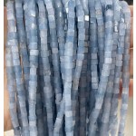 No_404_Enhanced Aquamarine Colored Chalcedony Cube Beads_3mm_(Sold Per Strand)