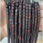 No_416_Natural Red Poppy Jasper Cylinder_6*6mm_(Sold Per Strand)