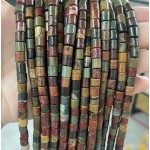 No_441_Natural Red Jasper Cylinder_6*6mm_(Sold Per Strand)