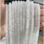 No_450_Natural White Crystal Cylinder_6*6mm_(Sold Per Strand)