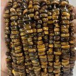 No_471_Natural Yellow Tiger Eye Stone Center Drilled (short) Cat's Eye Marquise Beads_4*8mm_(Sold Per Strand)