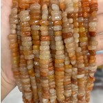 No_477_Natural Golden Silk Jade Center Drilled (long) Marquise Beads_4*8mm_(Sold Per Strand)