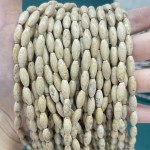 No_486_Natural Yellow Sandstone Rice Beads_5*12mm_(Sold Per Strand)