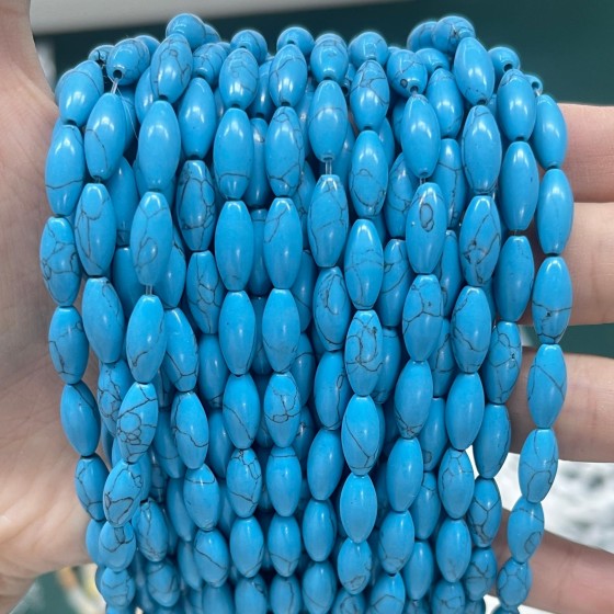 No_502_Synthetic Blue Turquoise Beads_5*12mm_(Sold Per Strand)