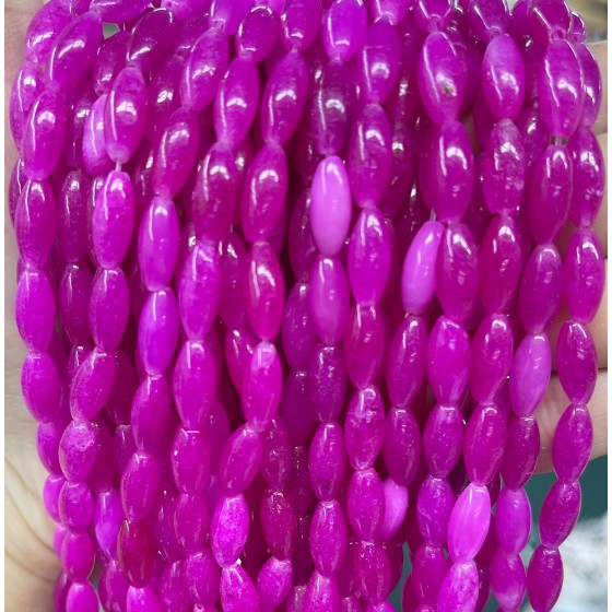 No_506_Enhanced Rose Red Chalcedony Beads_5*12mm_(Sold Per Strand)