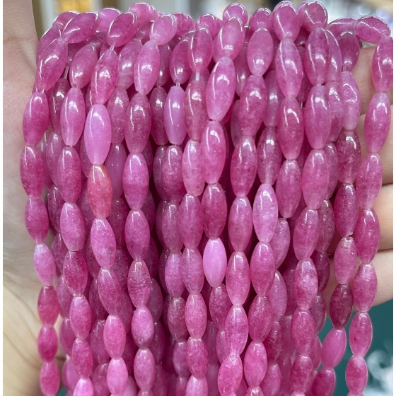No_509_Enhanced Purplish Red Chalcedony Beads_5*12mm_(Sold Per Strand)