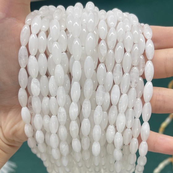 No_511_Natural White Corn Beads_5*12mm_(Sold Per Strand)