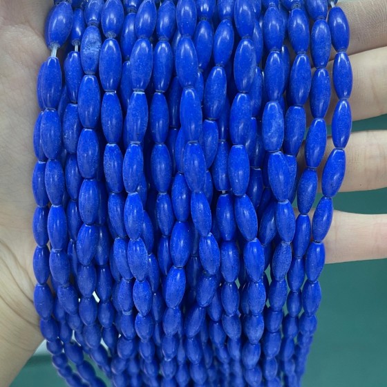 No_515_Synthetic Lapis Lazuli Rice Beads_5*12mm_(Sold Per Strand)