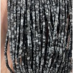 No_525_Natural Snowflake Stone Small Cylinder_2*2mm_(Sold Per Strand)