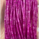 No_542_Enhanced Purple Red Chalcedony Small Cylinder_2*2mm_(Sold Per Strand)