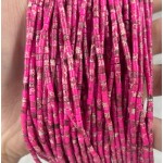 No_549_Synthetic Rose Red Imperial Jasper Small Cylinder_2*2mm_(Sold Per Strand)