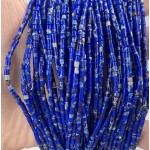 No_553_Synthetic Deep Blue Imperial Jasper Small Cylinder_2*2mm_(Sold Per Strand)