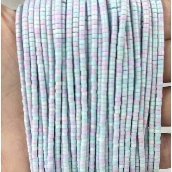 No_558_Synthetic Blue Purple Stone Small Cylinder_2*2mm_(Sold Per Strand)