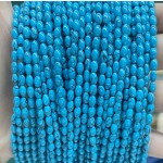 No_573_Synthetic Blue Turquoise Rice Beads_3*5mm_(Sold Per Strand)