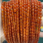 No_643_7a Red Agate Rice Beads_4*6mm_(Sold Per Strand)
