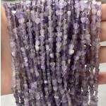 No_647_Natural Amethyst Flat Heart_4mm_(Sold Per Strand)