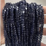 No_650_Synthetic Blue Sandstone Flat Heart_4mm_(Sold Per Strand)