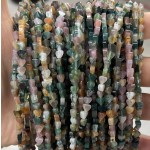No_652_Natural Indian Agate Flat Heart_4mm_(Sold Per Strand)
