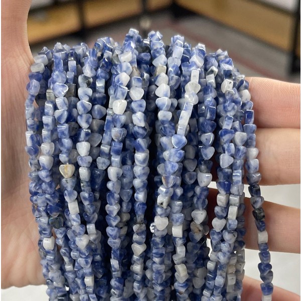 No_666_Natural Blue Spot Jasper Flat Heart_4mm_(Sold Per Strand)