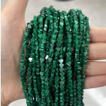 No_668_Synthetic Malachite Flat Heart_4mm_(Sold Per Strand)