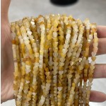 No_669_Yellow Jade Flat Heart_4mm_(Sold Per Strand)