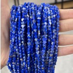 No_681_Synthetic Dark Blue Imperial Jasper Flat Heart_4mm_(Sold Per Strand)