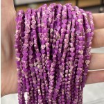 No_684_Synthetic Light Purple Imperial Jasper Flat Heart_4mm_(Sold Per Strand)
