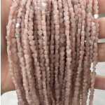 No_691_Natural Deep Pink Opal Flat Heart_4mm_(Sold Per Strand)