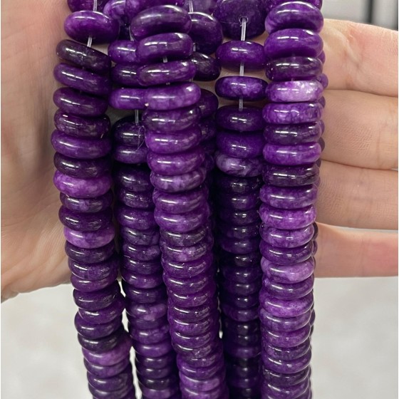 No_696_Enhanced Deep Purple Chalcedony Spacer_4*12mm_(Sold Per Strand)