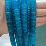 No_699_Enhanced Deep Blue Chalcedony Spacer_4*12mm_(Sold Per Strand)