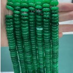 No_700_Enhanced Dry Green Chalcedony Spacer_4*12mm_(Sold Per Strand)