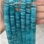 No_702_Enhanced Aquamarine Chalcedony Spacer_4*12mm_(Sold Per Strand)