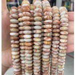 No_711_Natural Red Network Jasper Flying Saucer Bead_5*12mm_(Sold Per Strand)