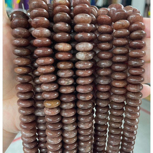 No_717_Natural Purple Aventurine Flying Saucer Bead_5*12mm_(Sold Per Strand)